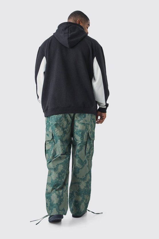 Plus lockere Camouflage Cargo-Hose