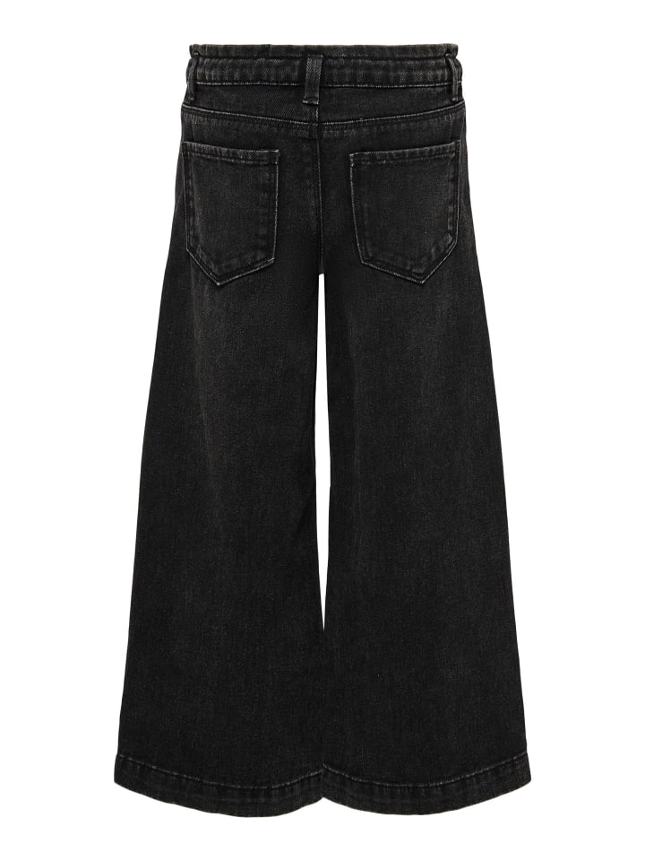 KIDS ONLY Wide Leg Jeans in washed black günstig kaufen