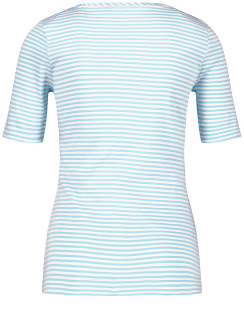 Geringeltes T-Shirt aus Baumwolle