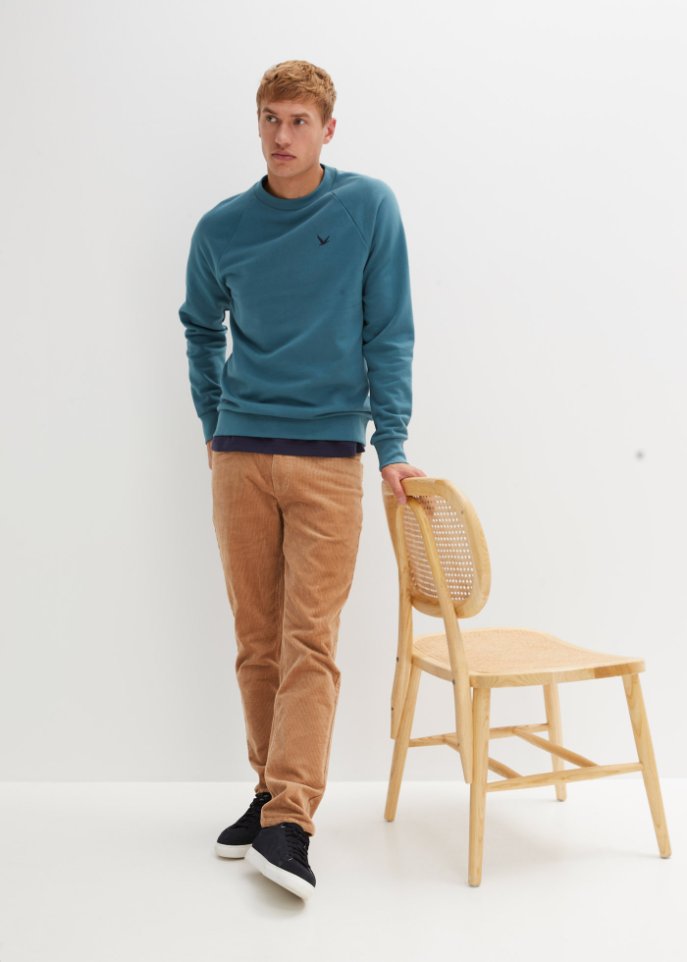 Sweatshirt mit recyceltem Polyester und Raglanärmeln