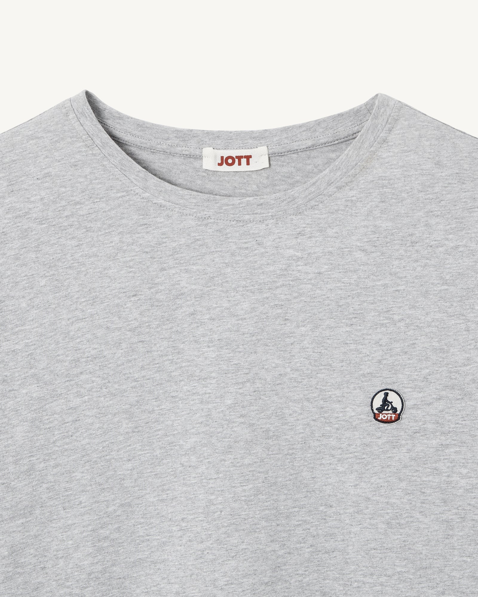 T-shirt homme en coton biologique Gris chiné Pietro