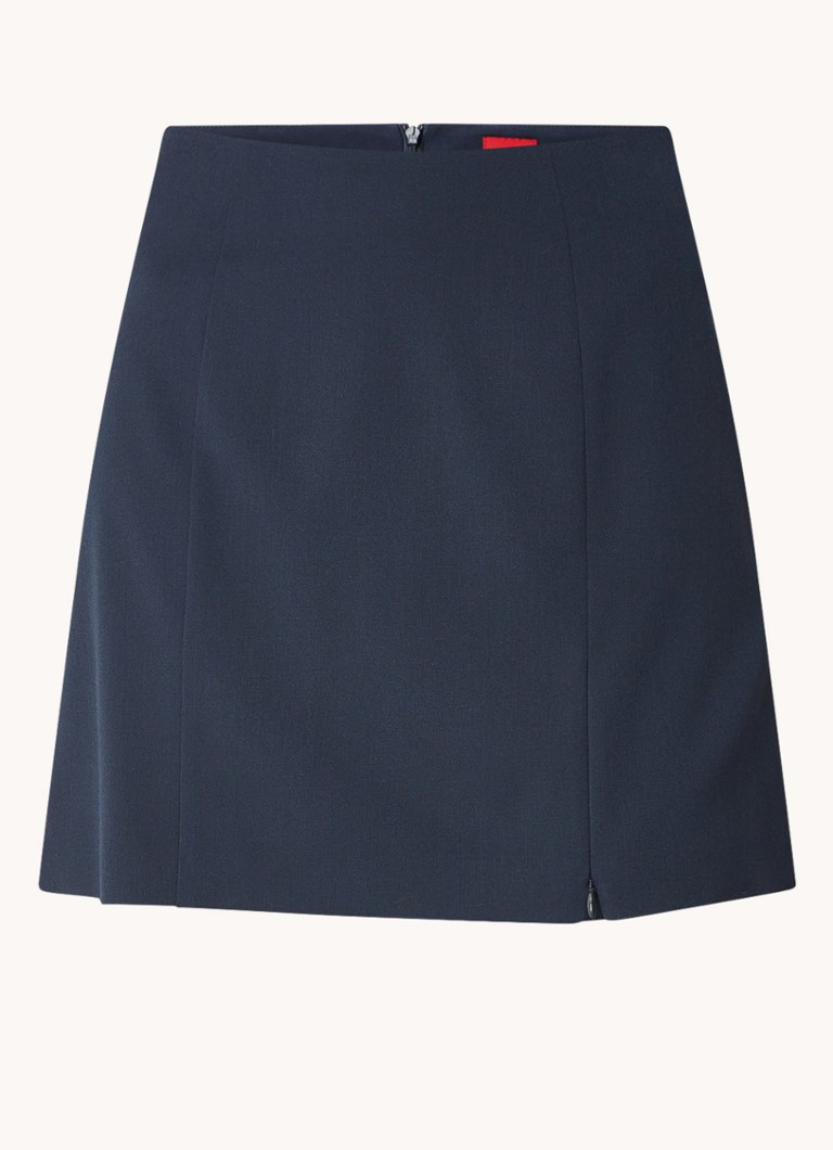 Fustă mini HUGO BOSS Roma cu fermoar