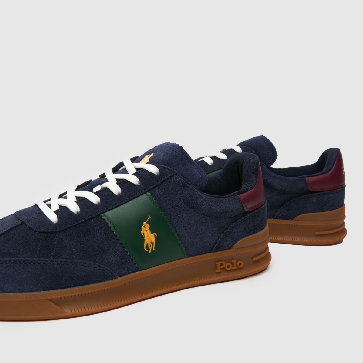 Polo Ralph Lauren – Heritage Aera – Marinblå, flerfärgade sneakers