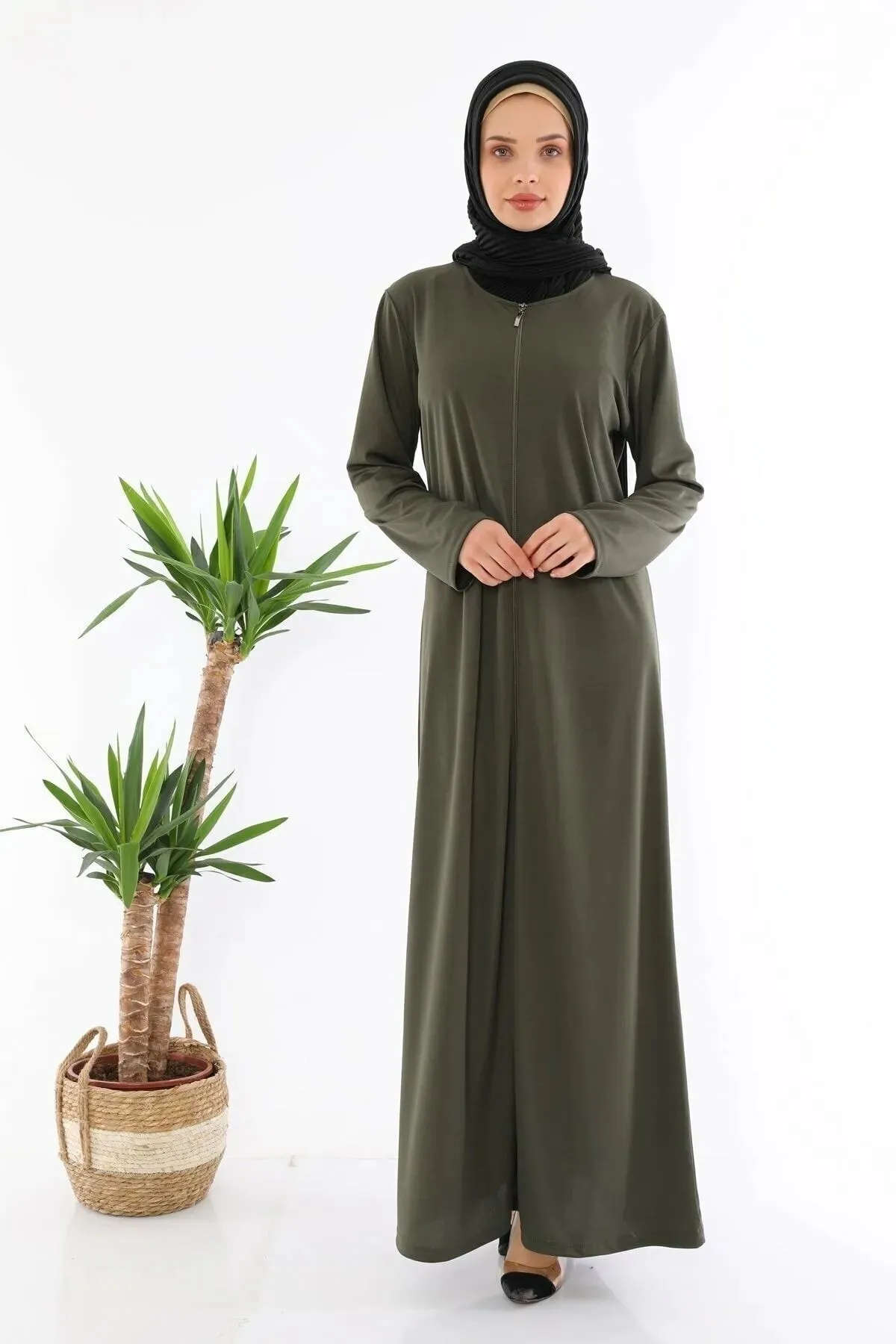 medipek  Gebetskleid Abaya mit Reißverschluss