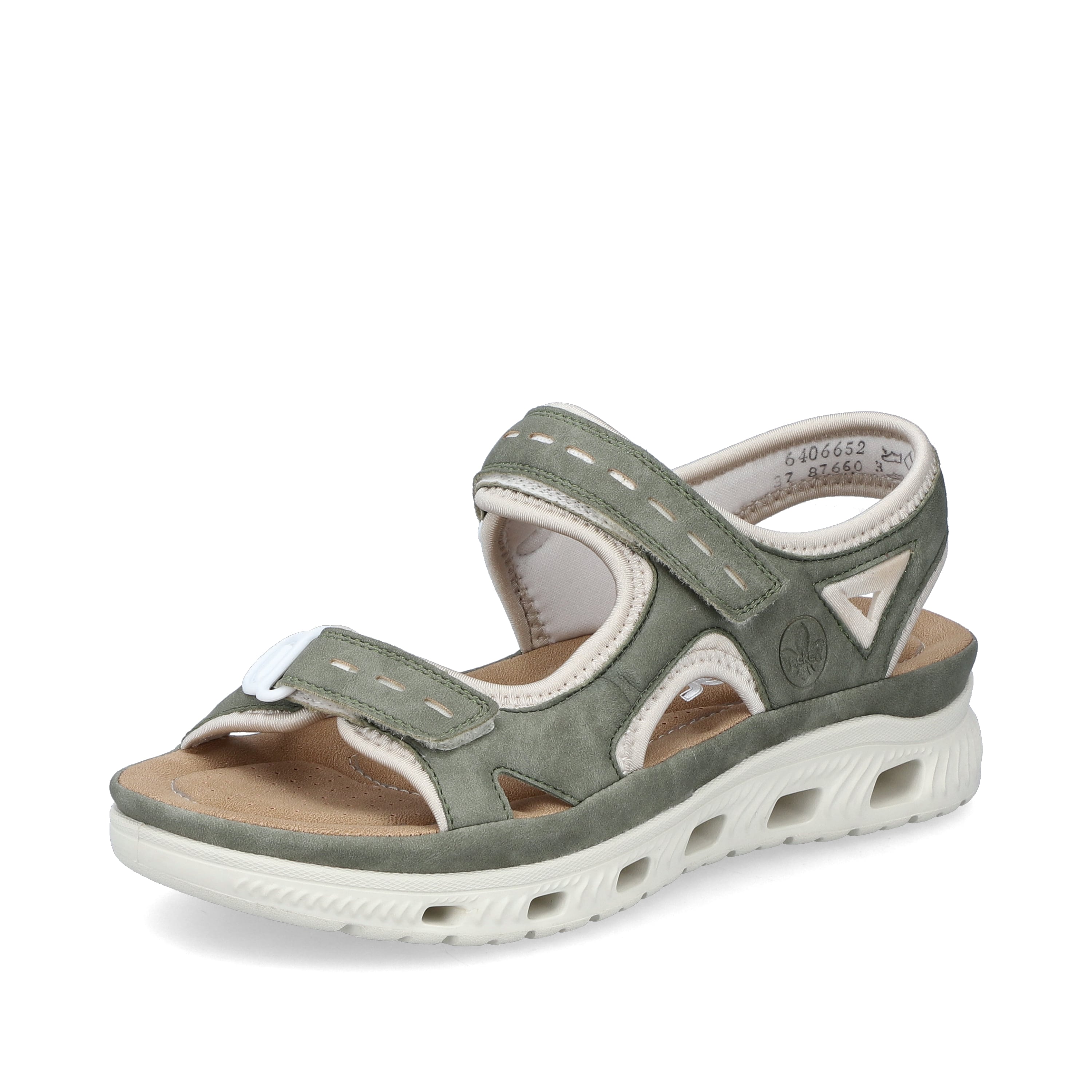 Rieker Damen Trekkingsandalen grüngrau