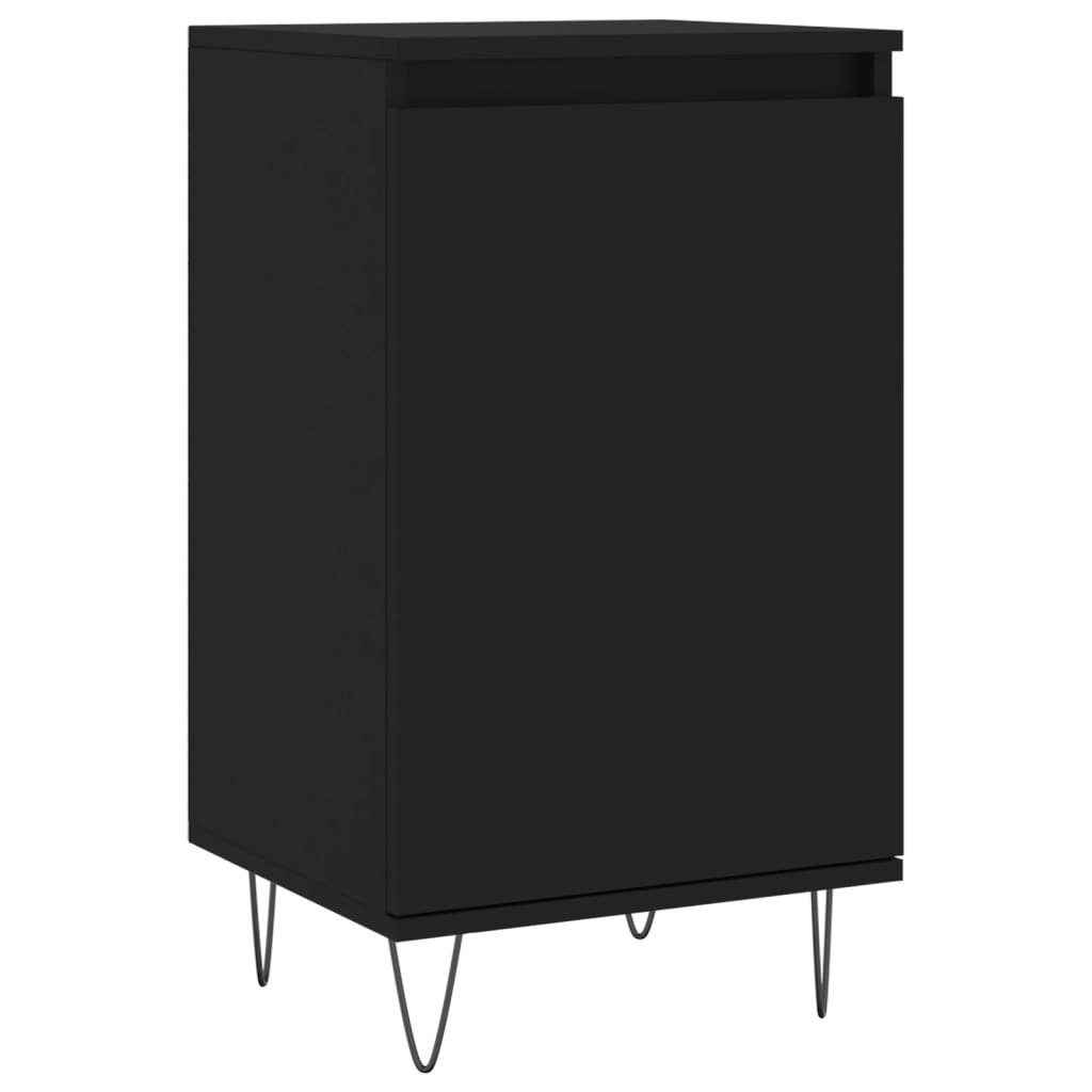 vidaXL Anrichte Sideboards 2 Stk Schwarz 40x35x70 cm Holzwerkstoff Kommode