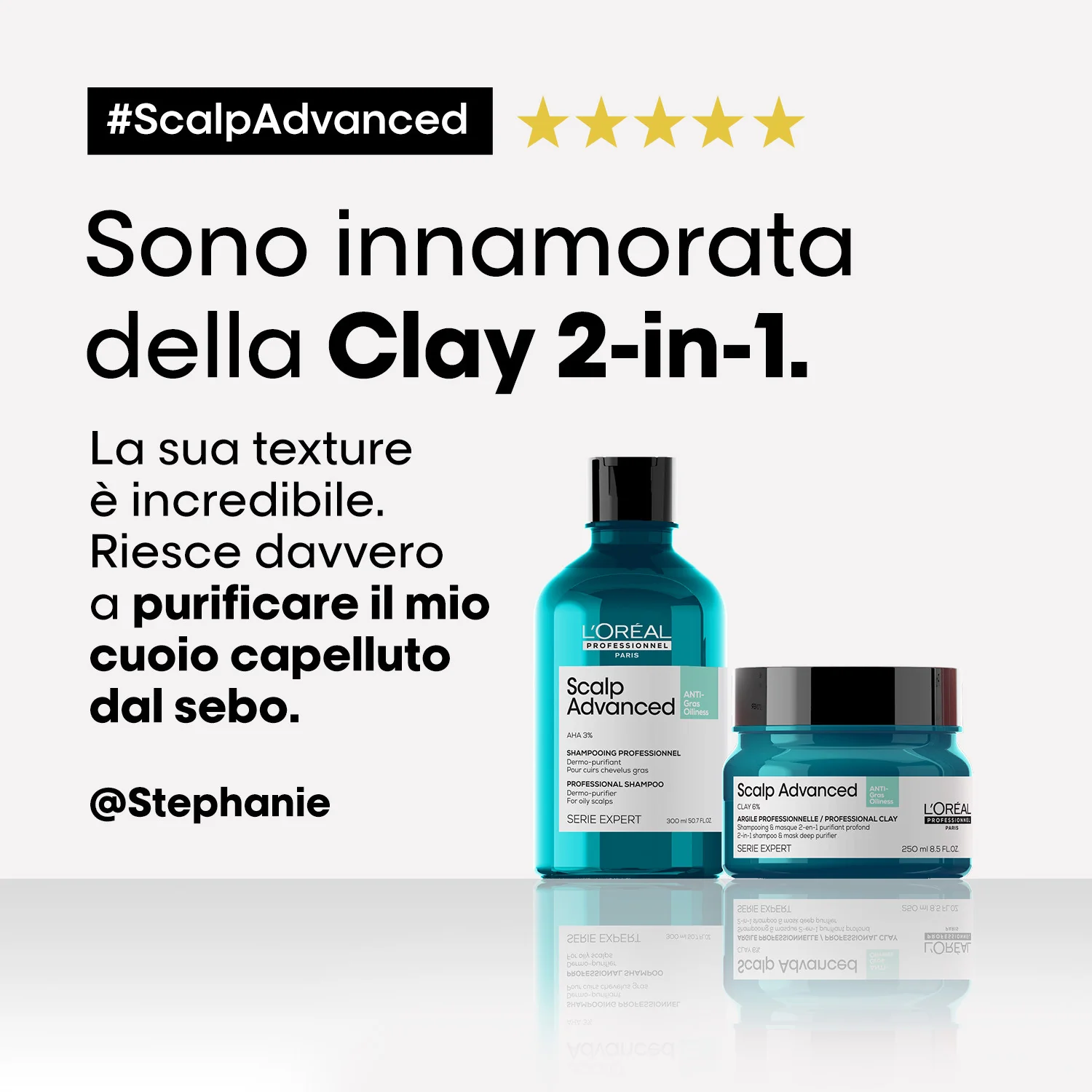 Serie Expertos Nuevo Champú Avanzado Antigrasa para el Cuero Cabelludo - Champú Purificante