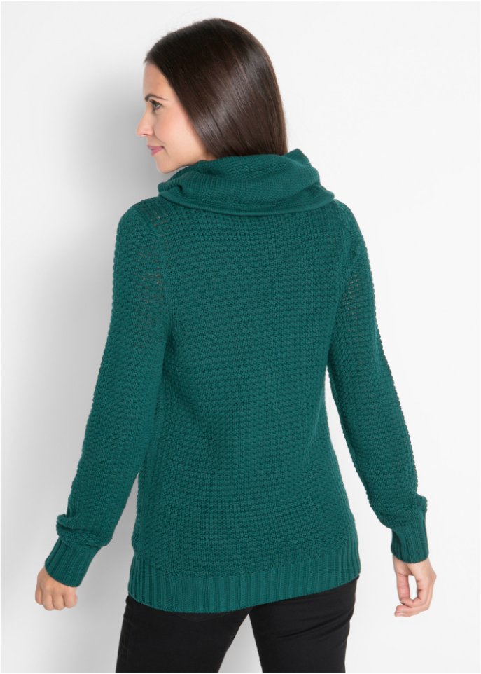 Rollkragenpullover mit Kordeln