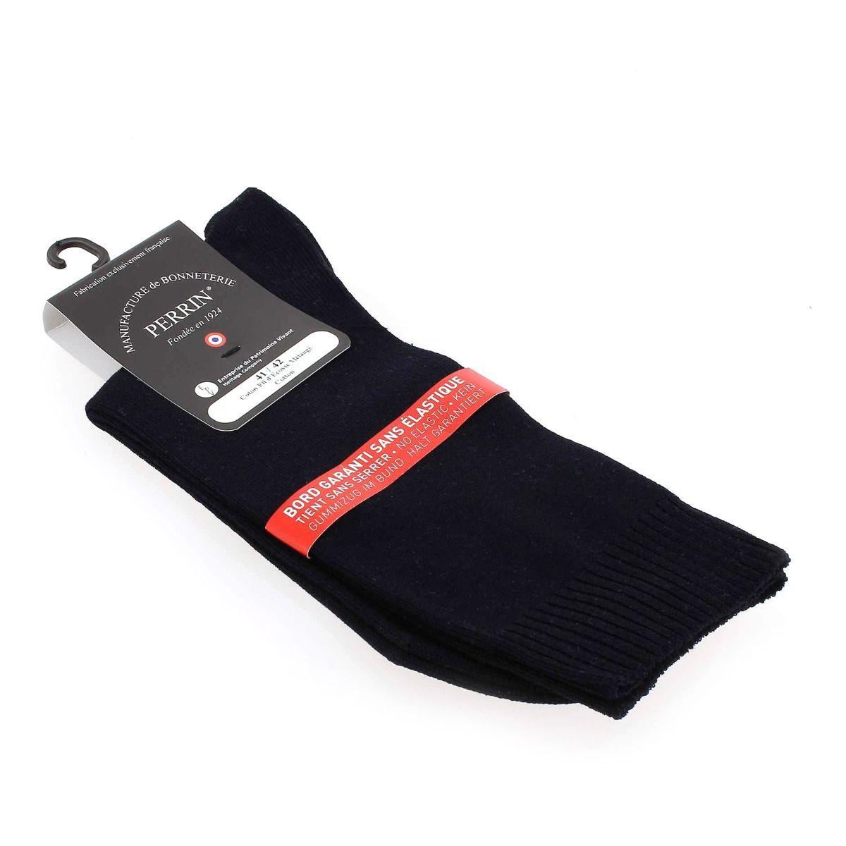 Perrin  Chaussettes coton fil d'Ecosse - Marine