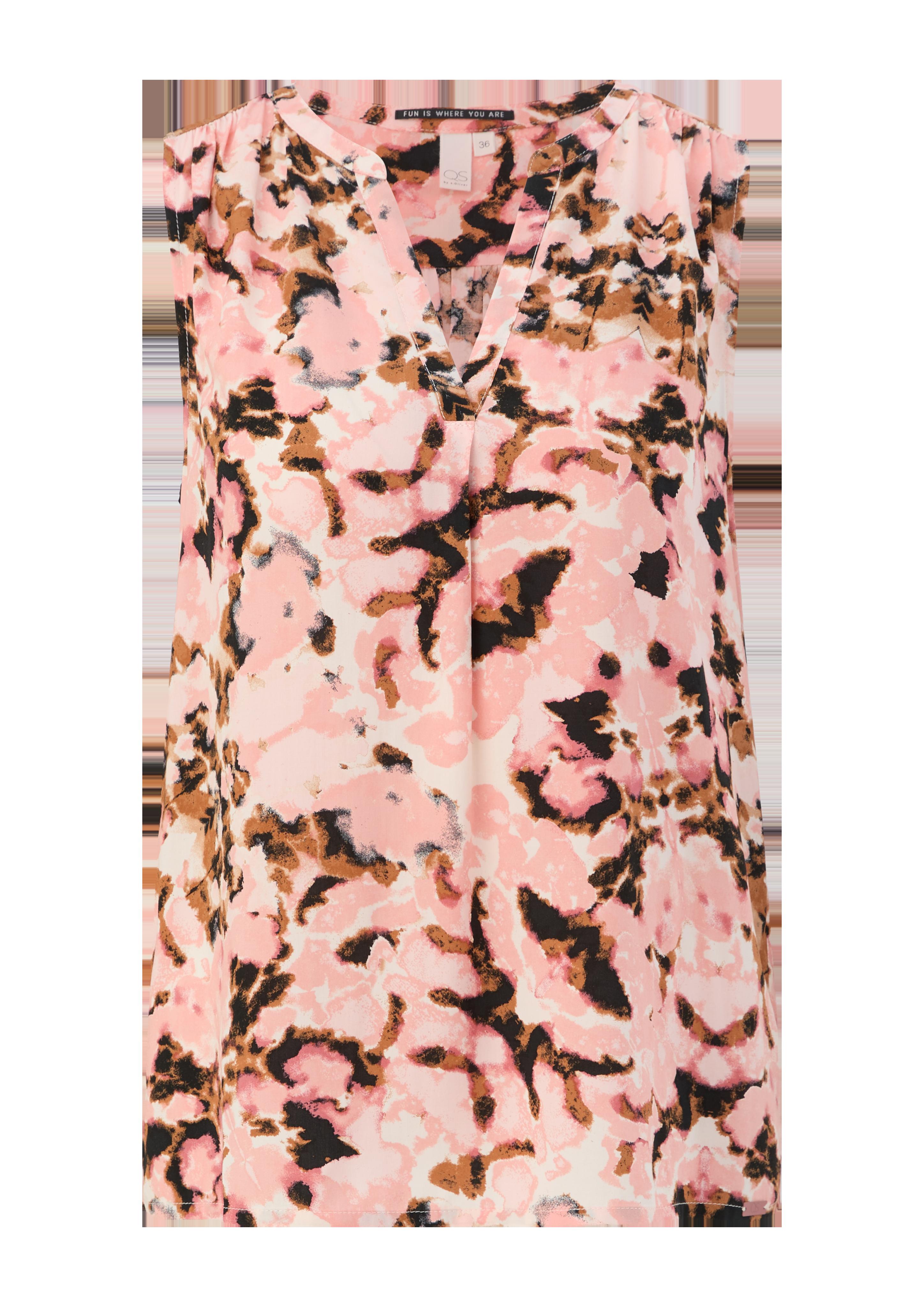 Viskosebluse mit Raffung  2130200-20A3