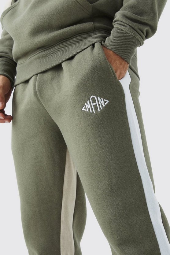 Man Colorblock Jogginghose
