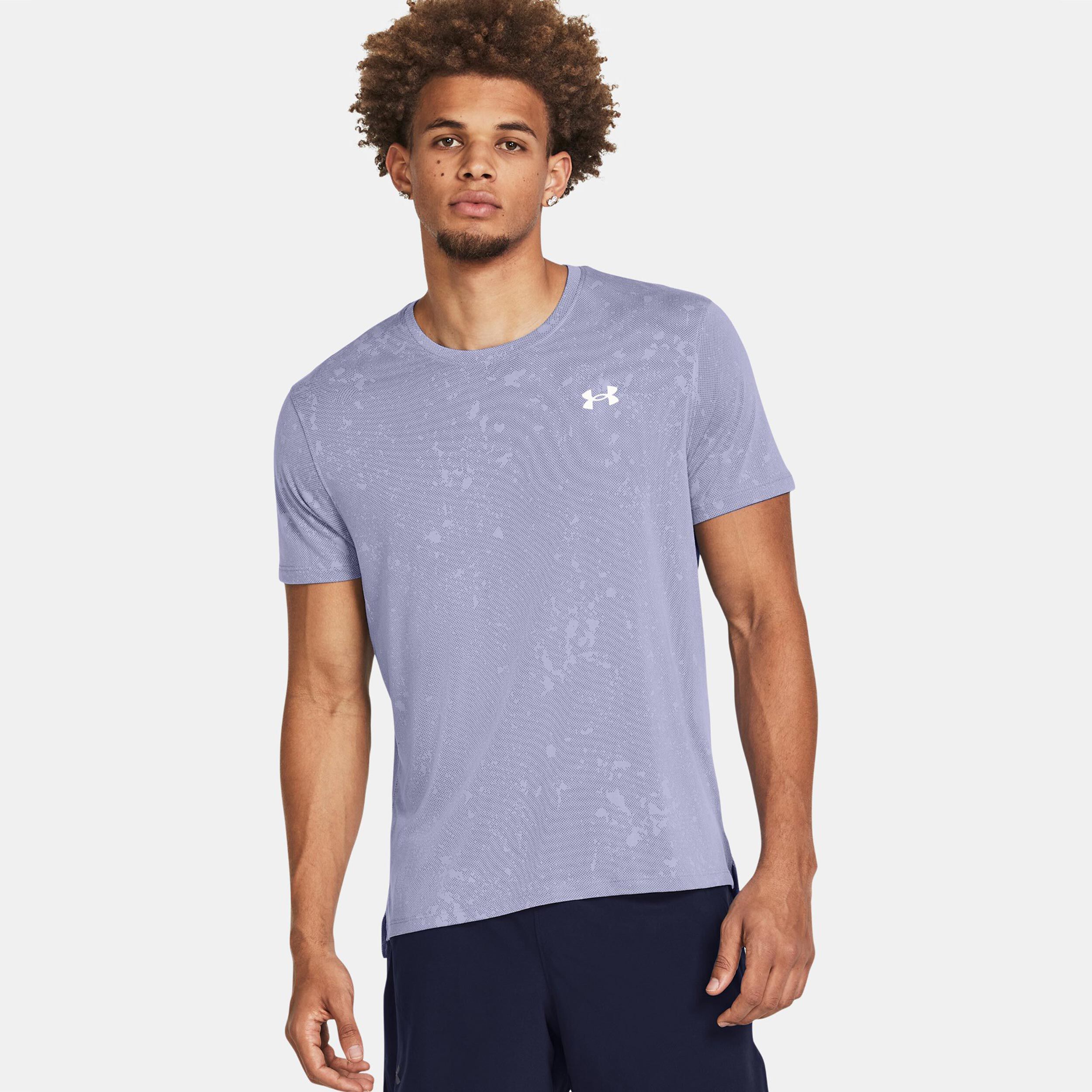 Streaker Splatter SS Laufshirt Herren - Lila