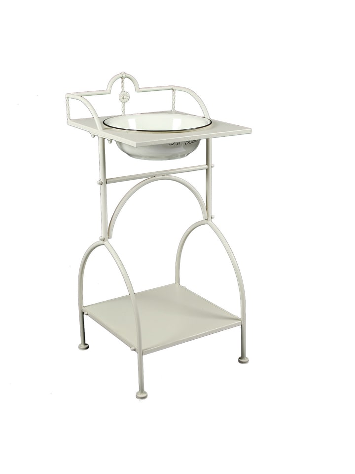 Ambiente Haus Waschschüssel mit Stand - eckig  in beige günstig kaufen onesize