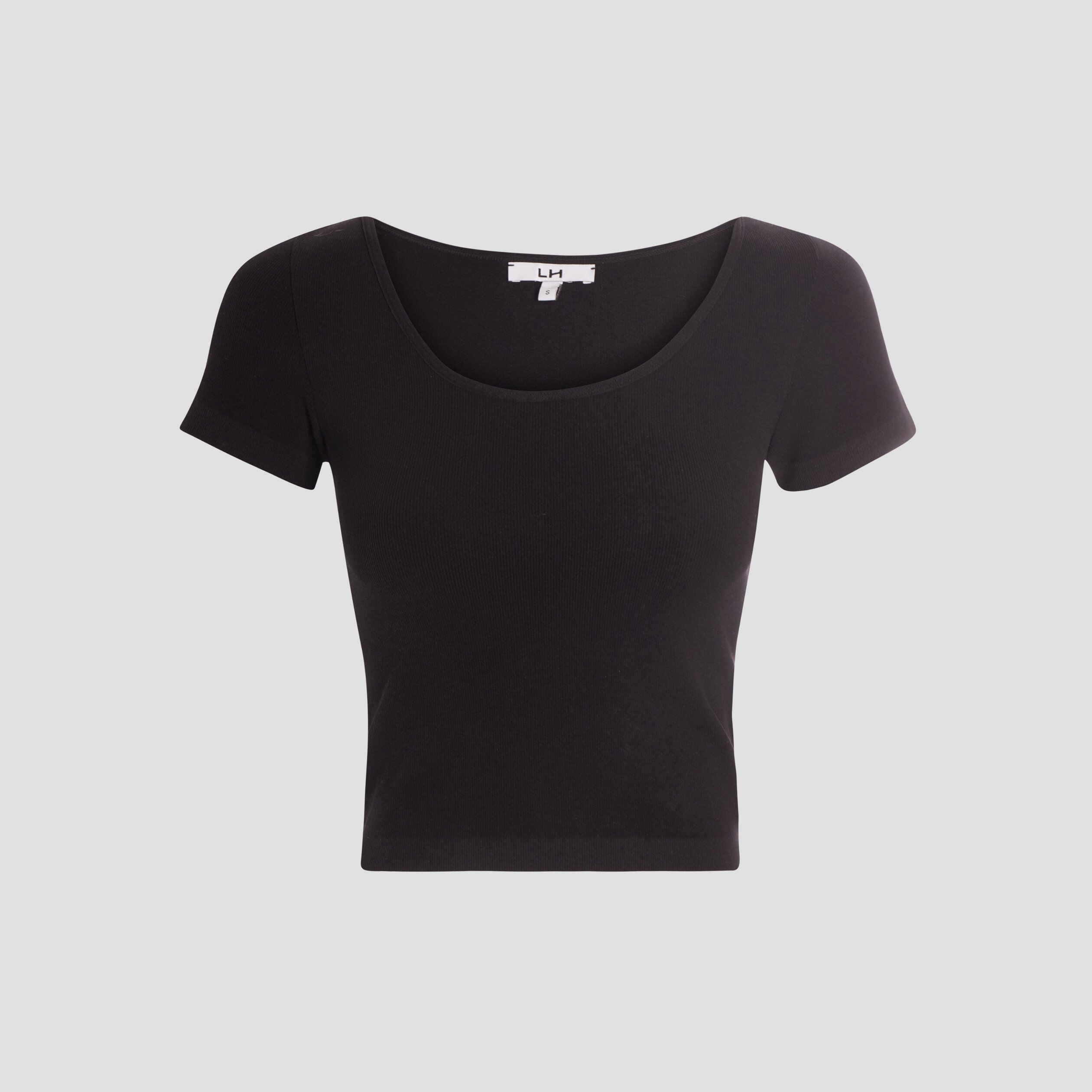 T-shirt manches courtes noir femme | La Halle