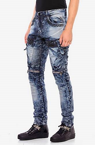 Cipo & Baxx Cargohose mit Edelstein Taschen in Regular Fit