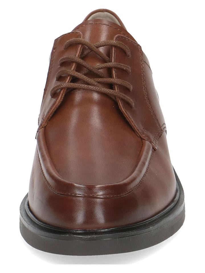 Caprice Leder-Schnürschuhe in Hellbraun günstig kaufen