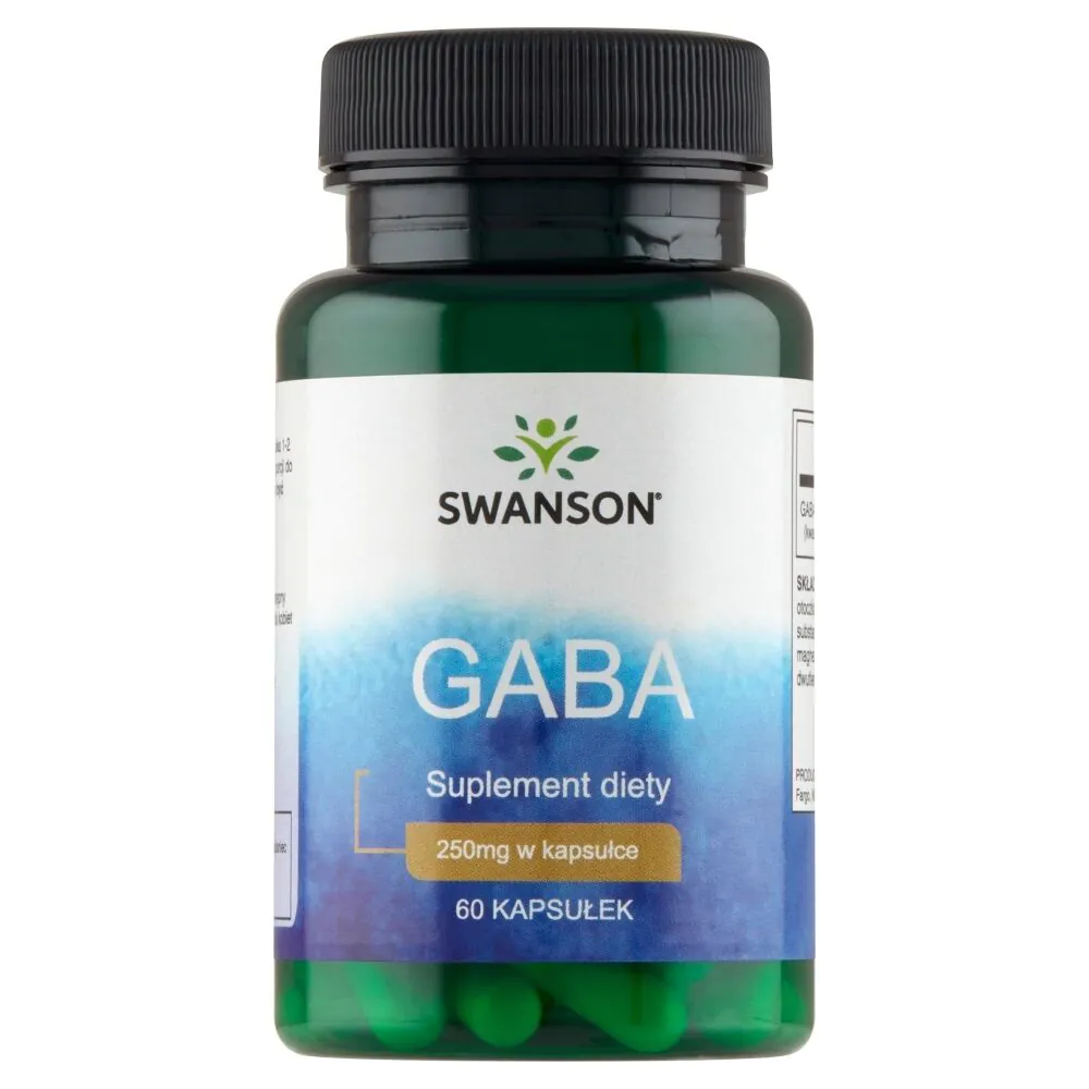 Cápsulas de GABA (ácido gama-aminobutírico) Swanson 250 mg