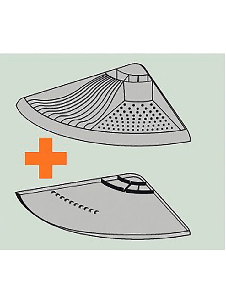 Wenko Abtropfgestell in Grau - (B)37,5 x (H)10,5 x (T)37,5 cm günstig kaufen onesize