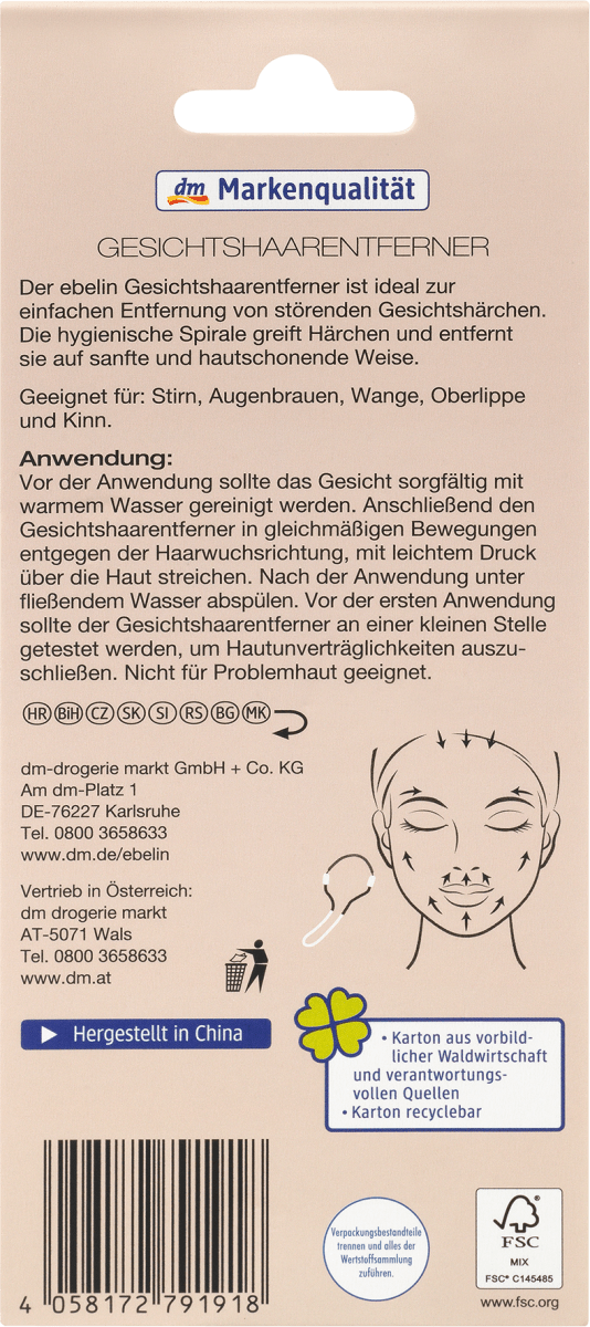 Gesichtshaarentferner, 1 St