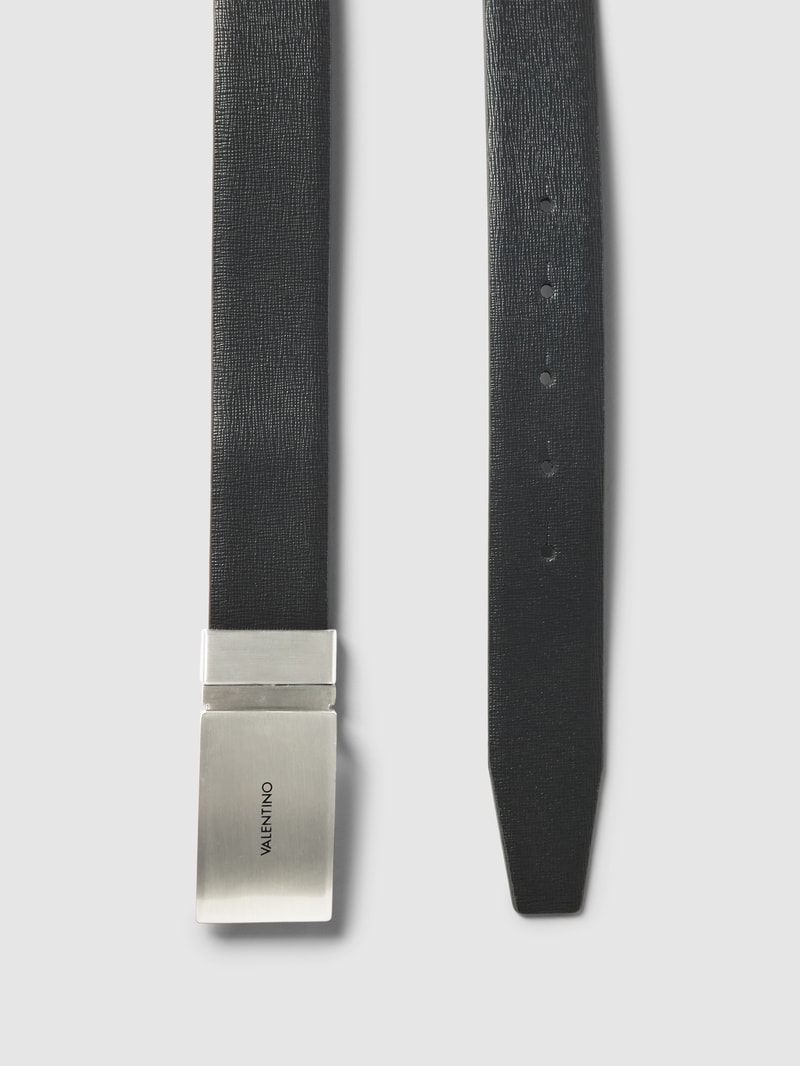 Gürtel mit Label-Prägung Modell 'Cintura Placca' in schwarz