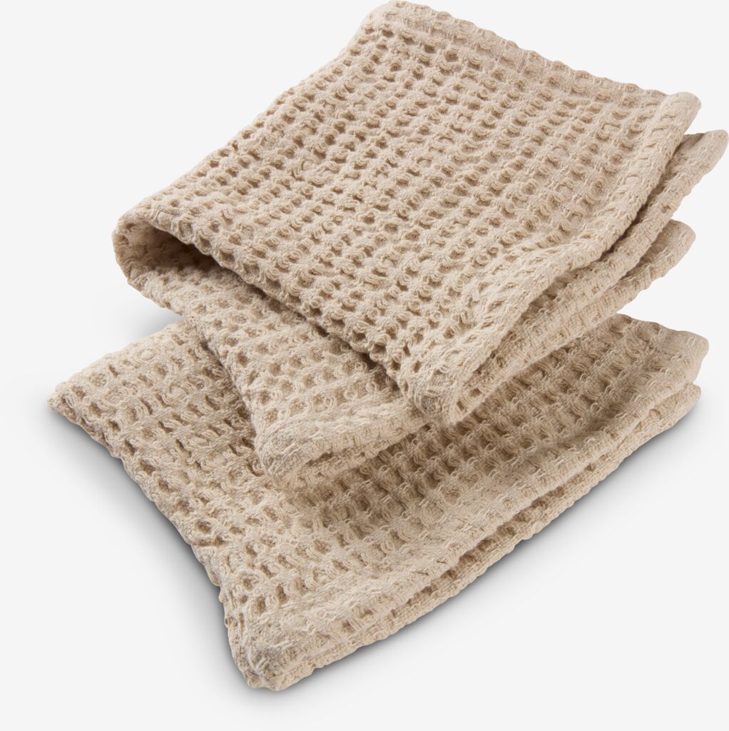 Tissu EVIN EVIN L28xP28cm, lot de 2, beige
