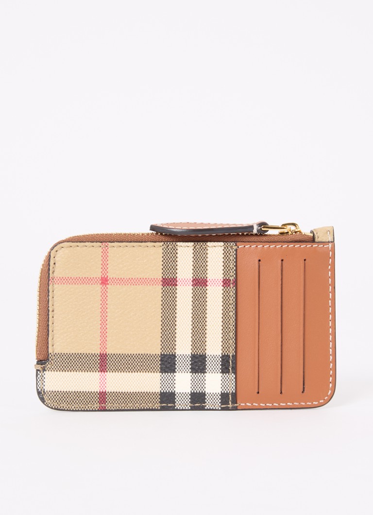 Portofel din piele cu imprimeu de card Burberry Check