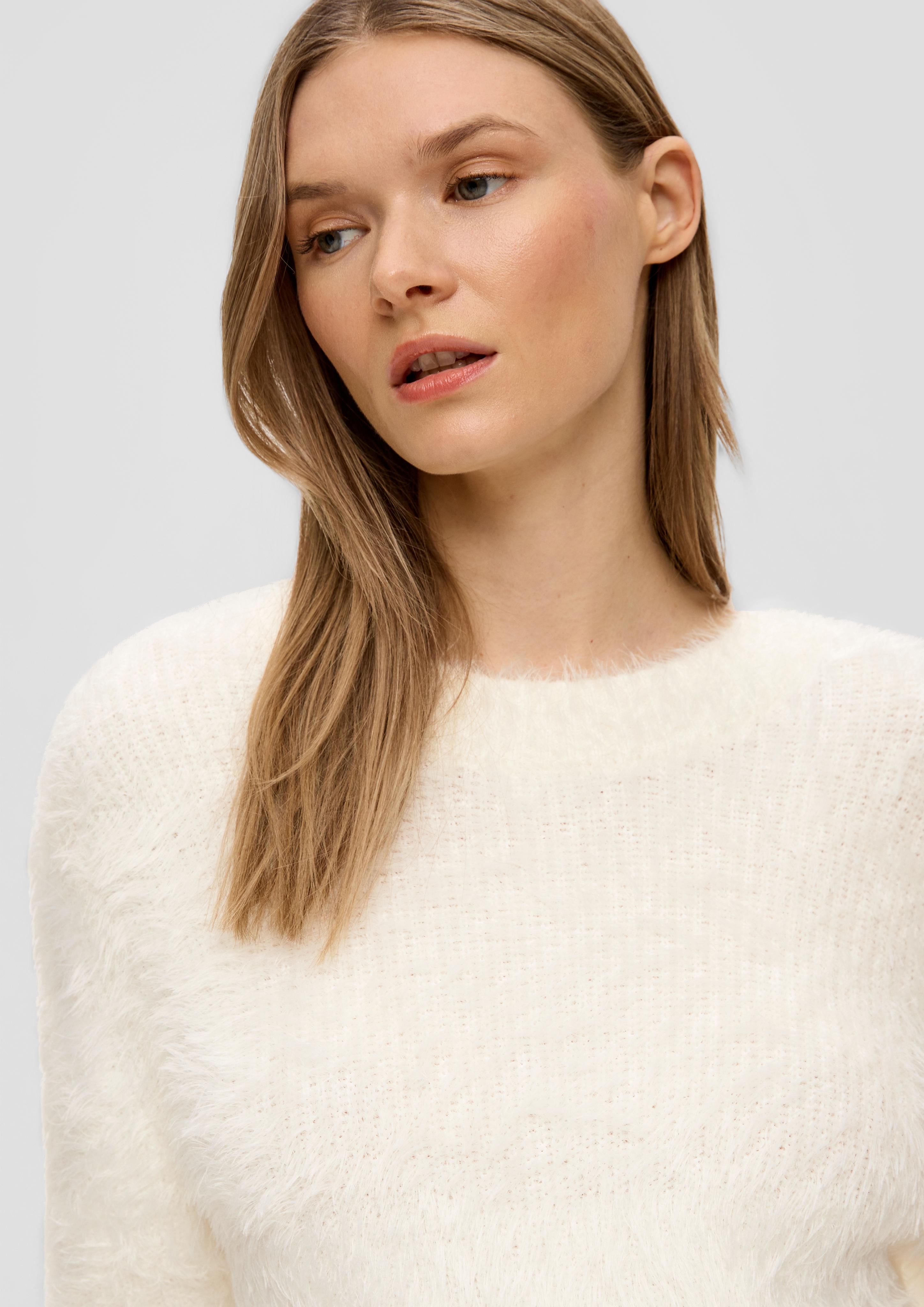 Strickpullover in Fell-Optik  2137686-0200