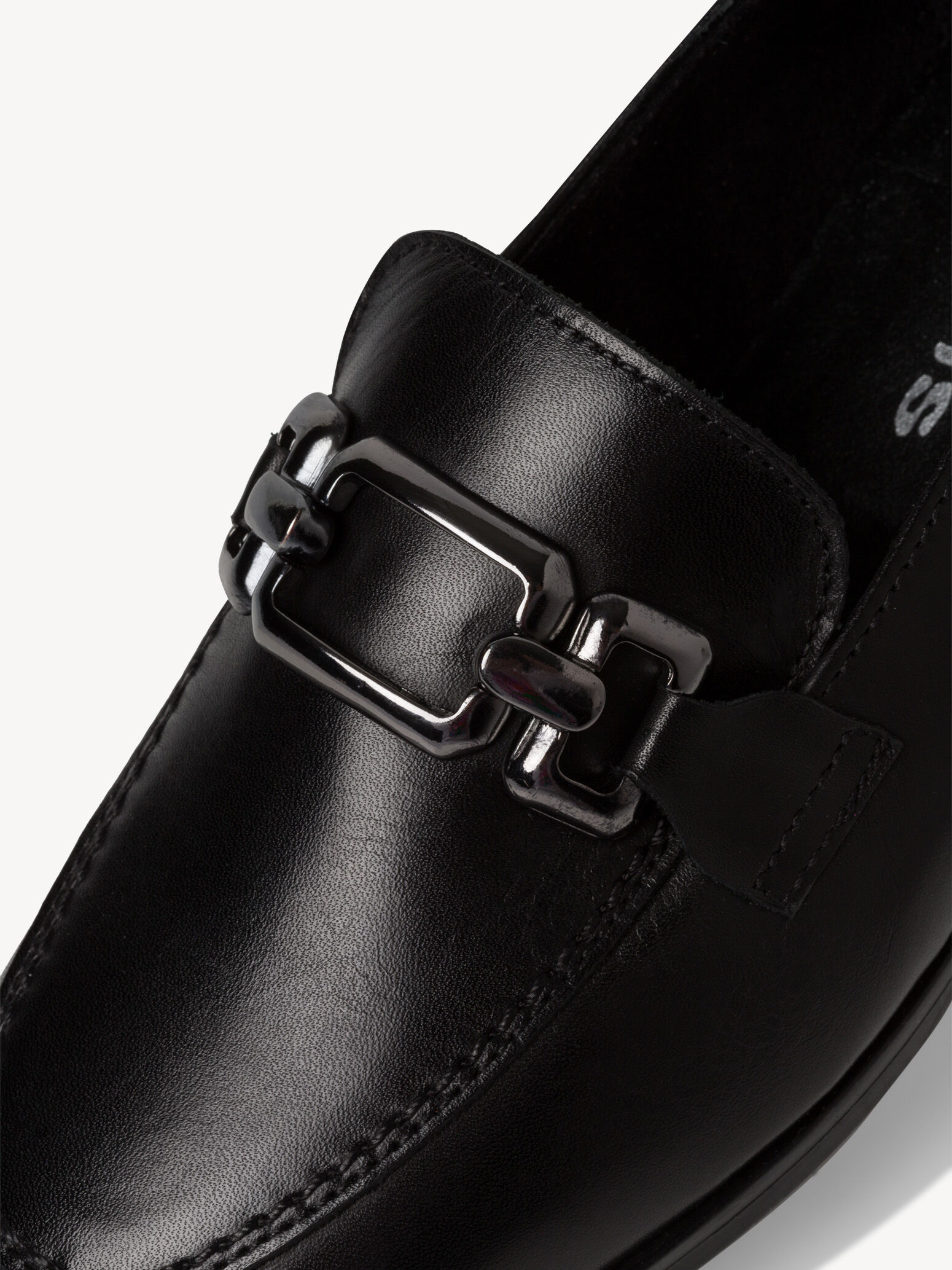 Slipper en cuir - noir