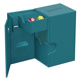 Ultimate Guard Flip`n`Tray 80+ XenoSkin Monocolor Petrolblau