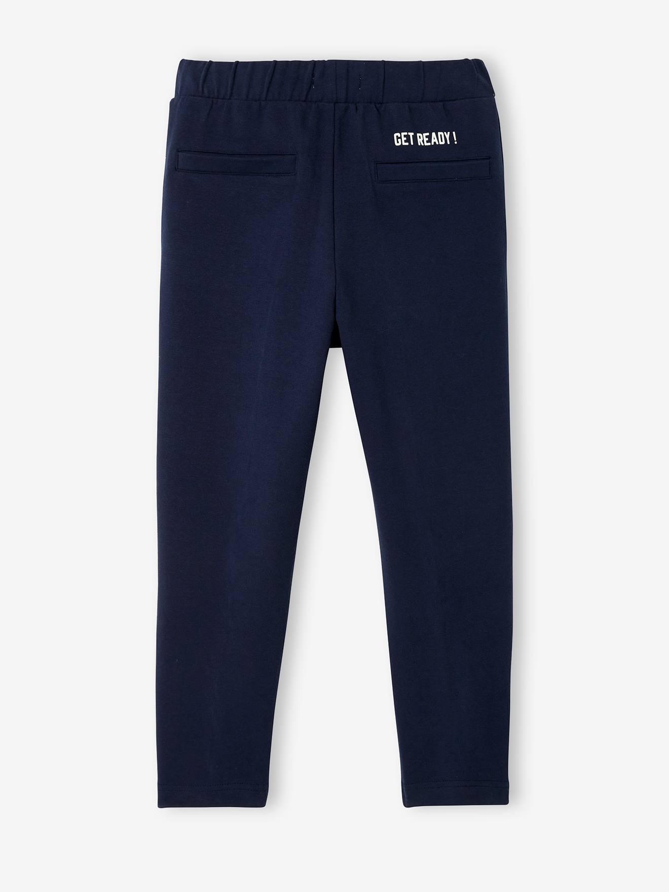 Pantalon jogging foot garçon encre