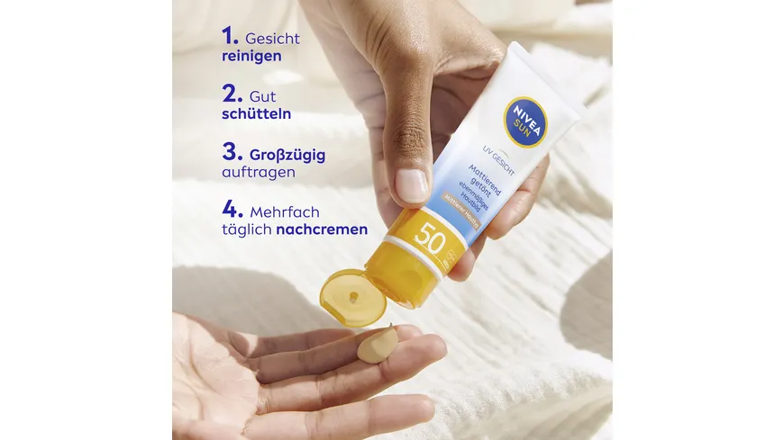NIVEA SUN UV Gesicht getönter Sonnenschutz Mittlerer Hauttyp LF50 50 ml