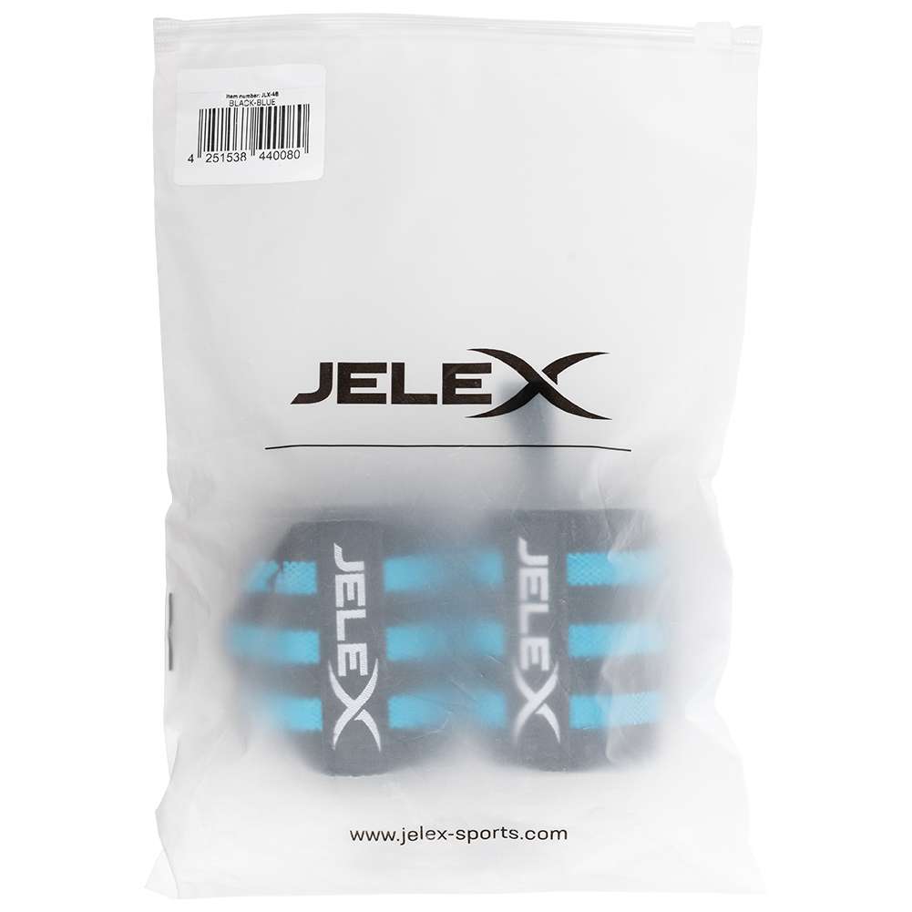 JELEX Strong Fitness Handgelenkbandagen schwarz-blau