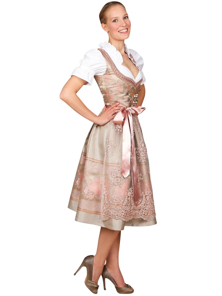 Edelnice Midi Dirndl 2-teilig Rosalie in rose günstig kaufen