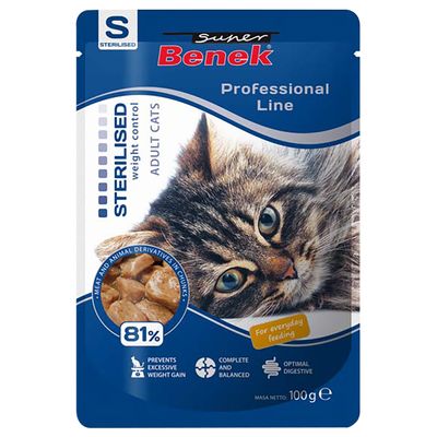 Sparpaket Super Benek Professional Line Sterilized Adult 48 x 100 g
