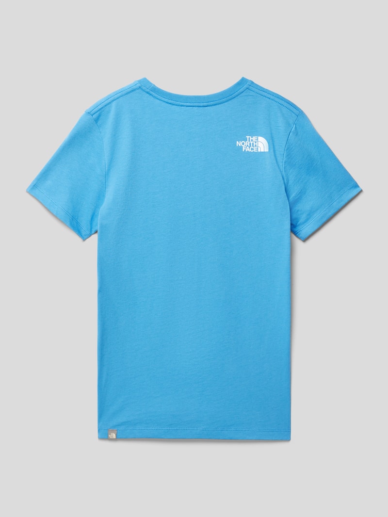 T-Shirt mit Label-Details in royalblau