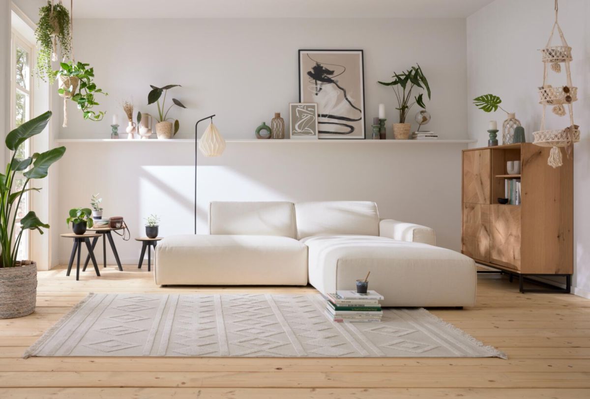Roomio Polstergarnitur No. 4100 Cord Weiß
