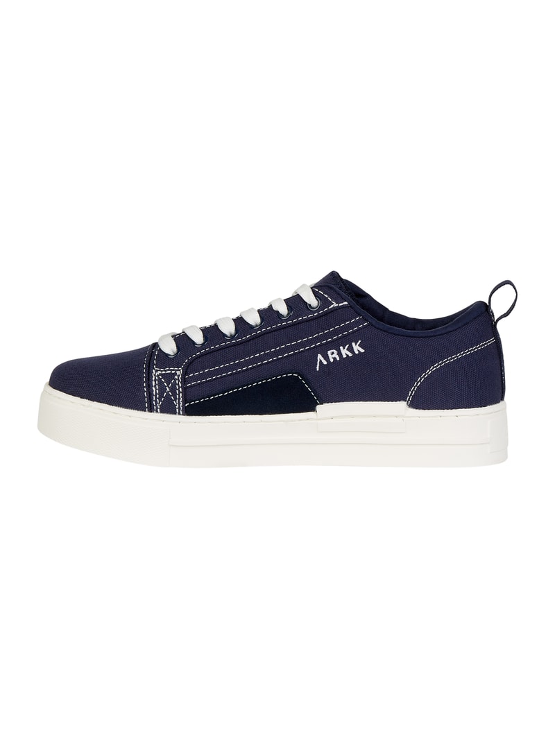 Sneaker aus Leder und Textil Modell 'Sommr' in blau