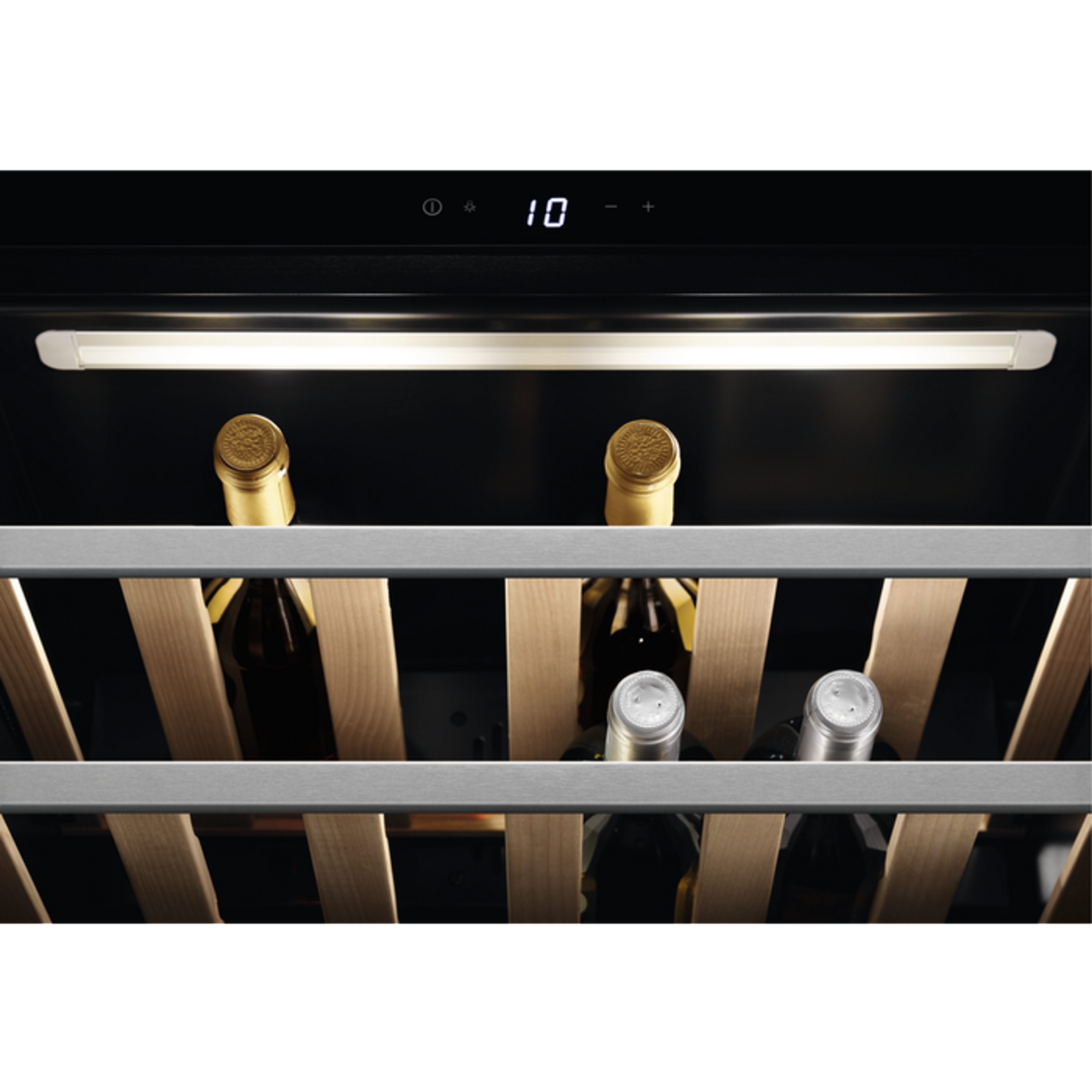 AEG Einbauweinkühlschrank KWK884520B, für 18 Standardflaschen á 0,75l,Dynamische Umluftkühlung, bis zu 18 Flaschen