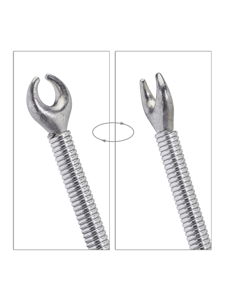 relaxdays 2 x Rohrreinigungsspirale in Silber - (L)10 m günstig kaufen onesize