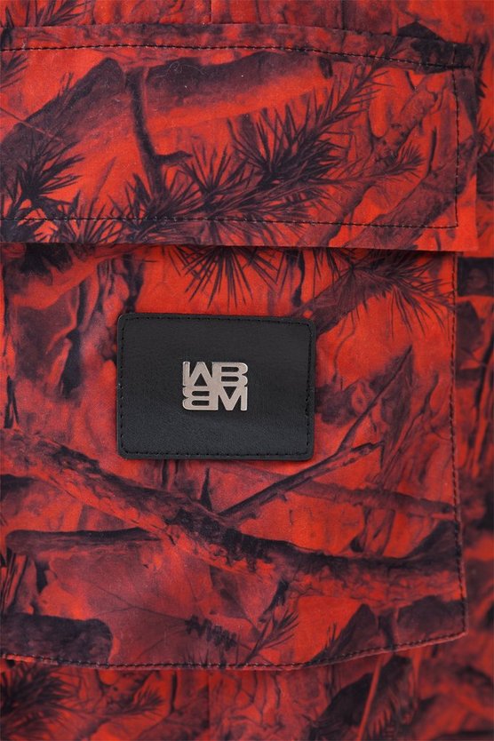 Camouflage Cargo-Hose mit elastischem Bund