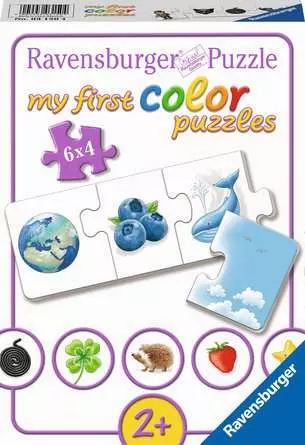 Kinderpuzzle ab 2 Jahren - Farben lernen - 4 Teile