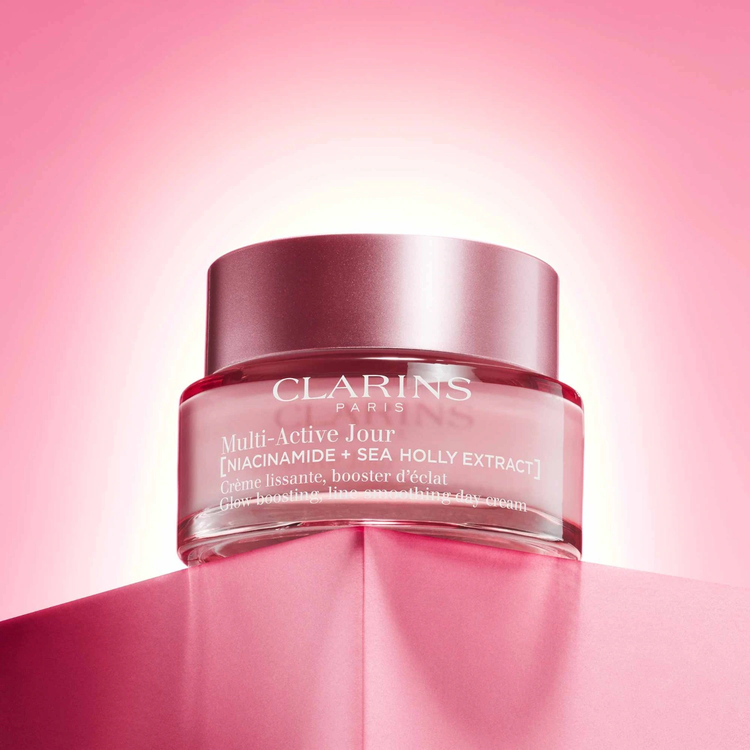 Crema alisadora de día Clarins, potenciador de luminosidad