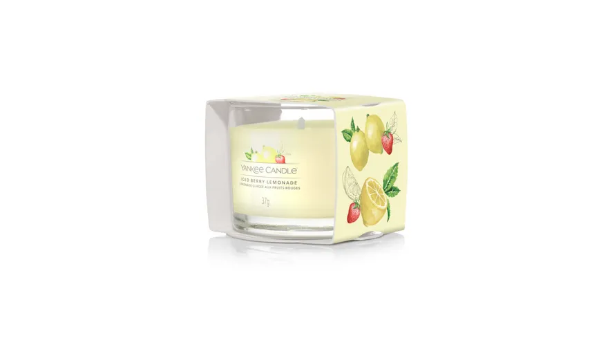 Yankee Candle Glasvotivkerze Iced Berry Lemonade gelb