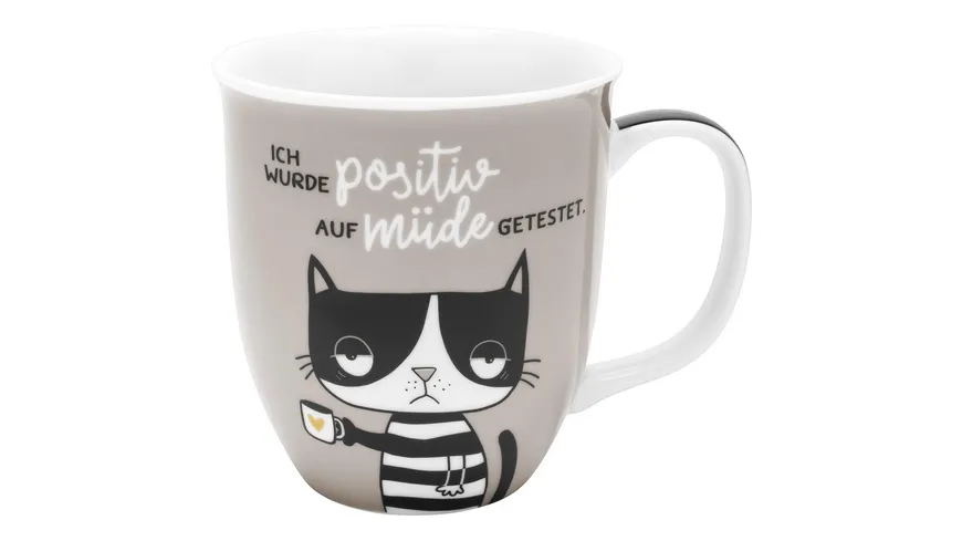 HAPPYLIFE Tasse »Positiv auf müde getestet«