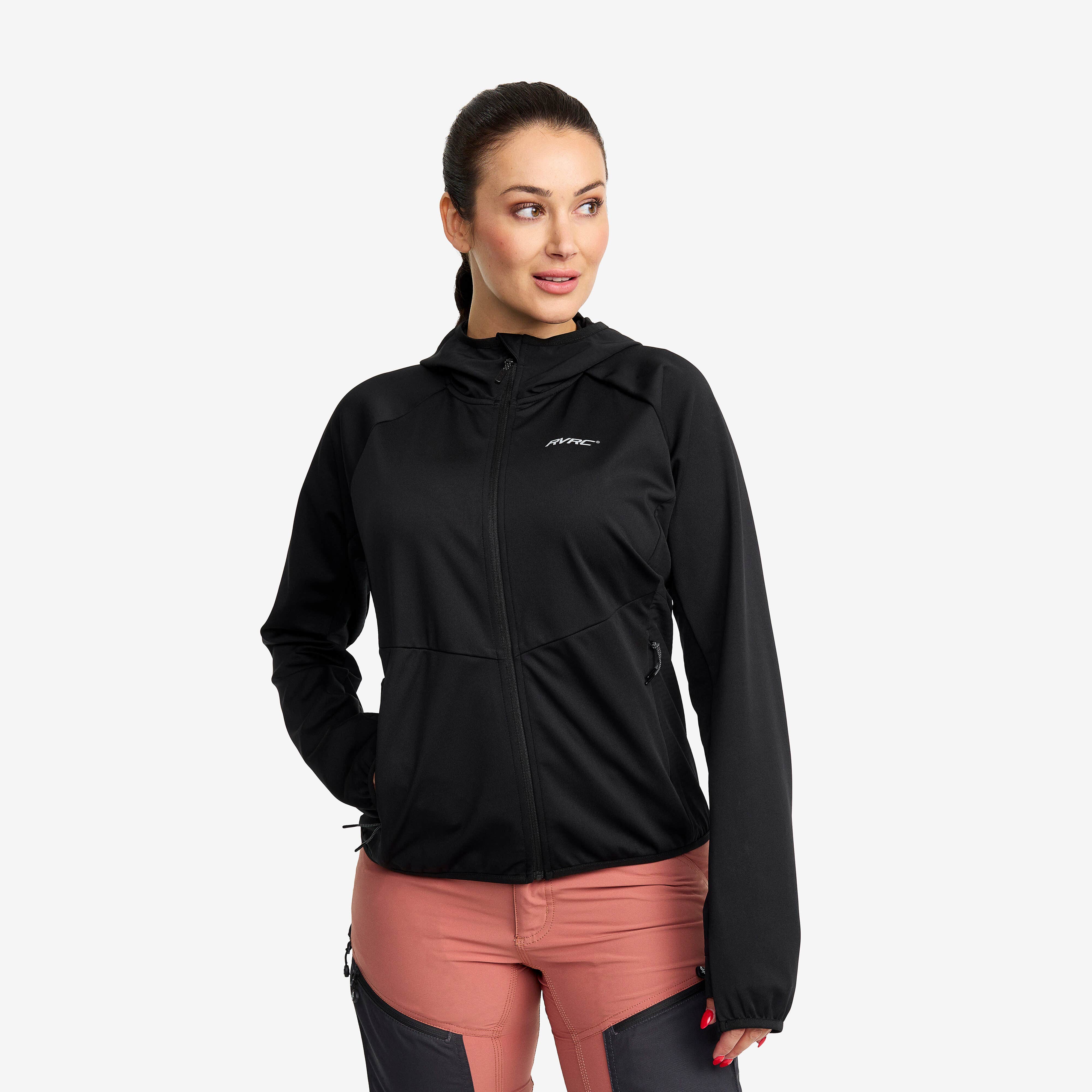 Pace Hooded Wind Jacket Femme Black