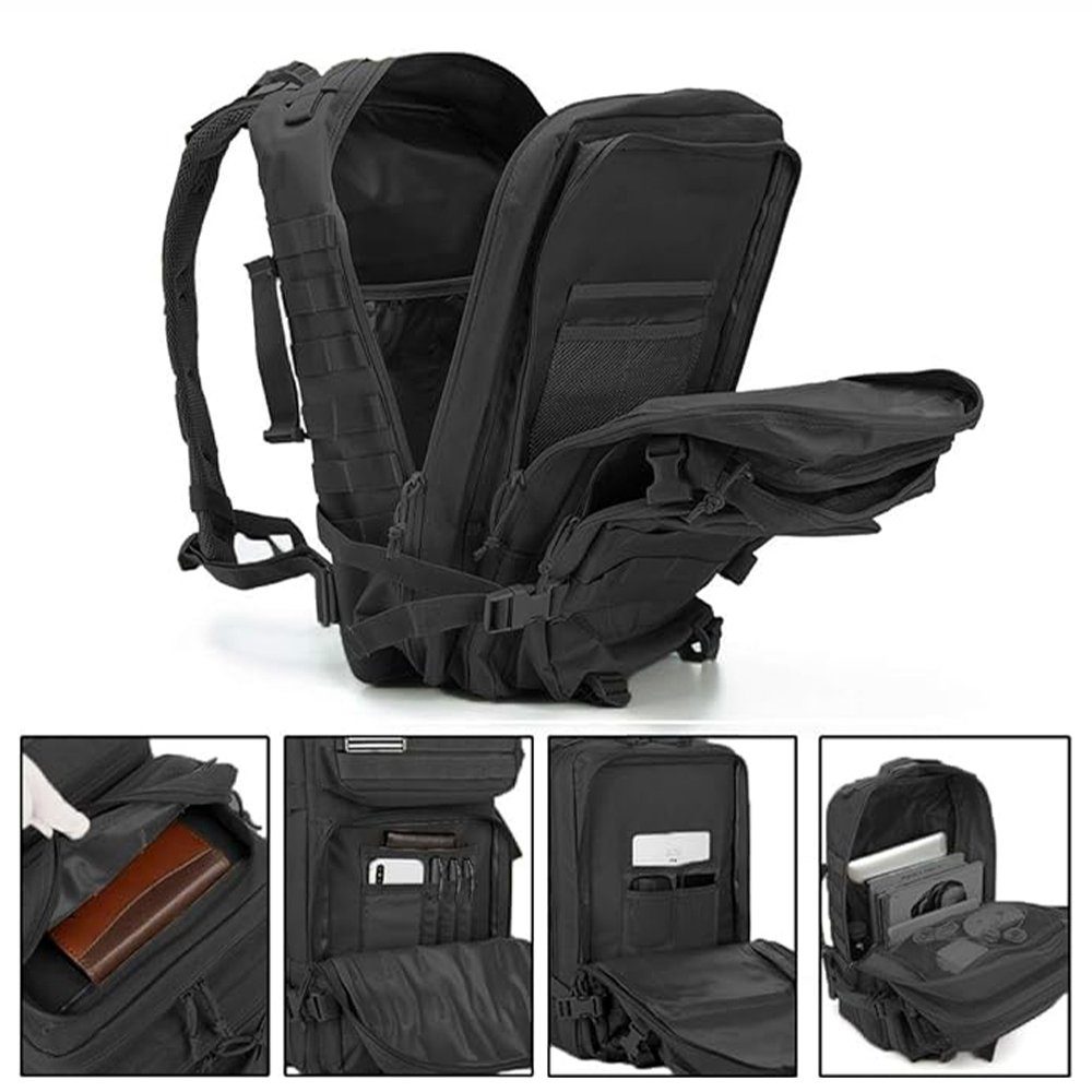 AKKEE Wanderrucksack 45L Taktische Rucksack Herren Große Pack Leicht und atmungsaktiv (45L Große Kapazität Wasserdicht, Rucksack Herren), Rucksäcke Backpack für Wandern im Freien Trekking Camping Reise