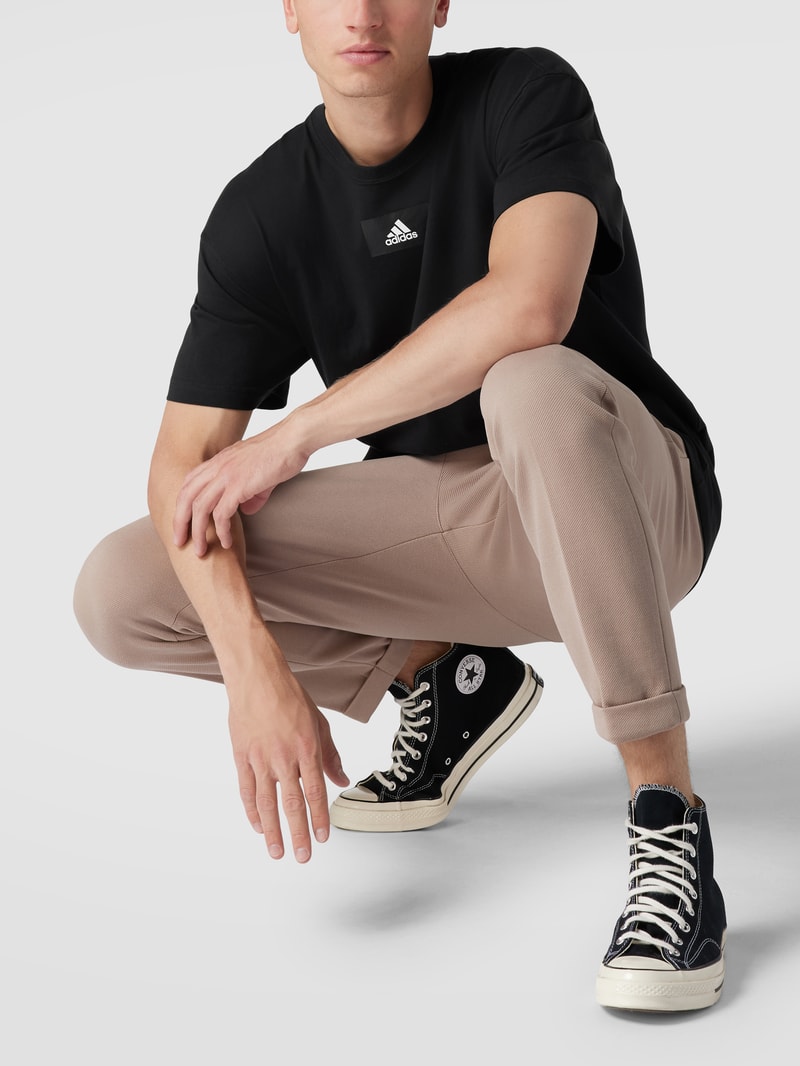 T-Shirt mit Logo-Print in weiß
