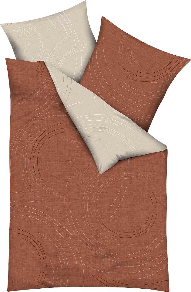 Wendebettwäsche Jaro, Kaeppel, Feinbiber, 2 teilig, Feinbiber kuschelig warm im Winter, Bettwäsche mit zeitlosem Design