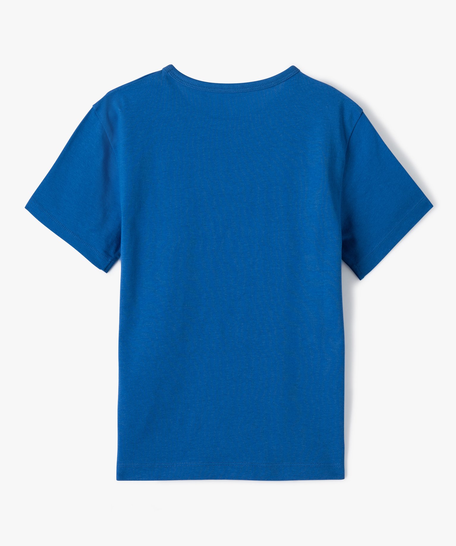 Tee-shirt Garçon à manches courtes avec motif estival bleu | GEMO