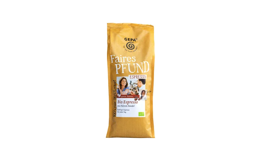 GEPA Bio Espresso Bohne faires Pfund 500 g